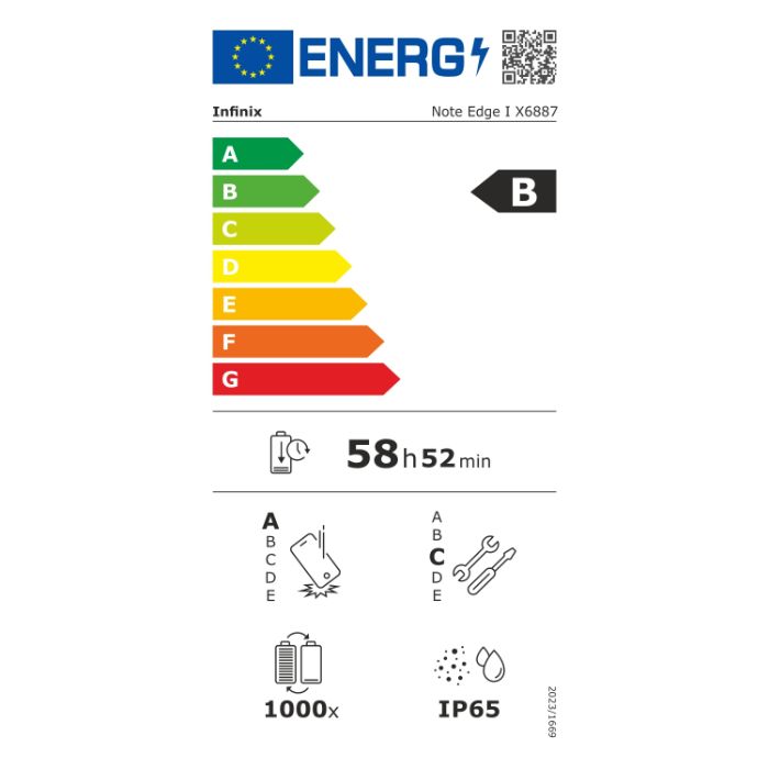 Infinix NOTE Edge 8GB/256GB Shadow Black