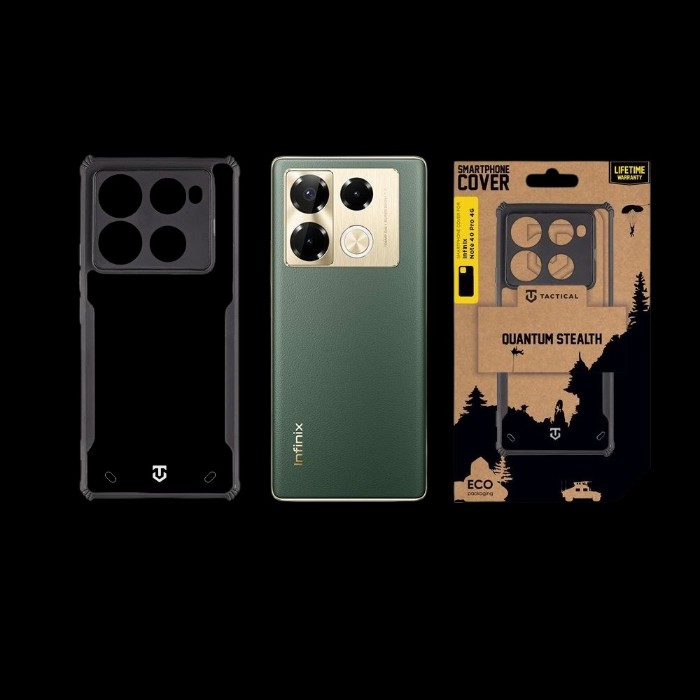 Tactical Quantum Stealth Kryt pro Infinix Note 40 Pro 4G Clear/Black