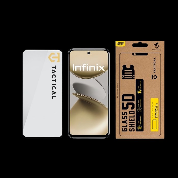 Tactical Glass Shield 5D sklo pro Infinix Smart 9/Hot 50i/Hot 50 5G Black